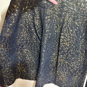 Lane Bryant Black and Gold A-Line Skirt